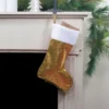 Northlight 19" Gold And Silver Sequin Christmas Stocking With White Faux Fur Cuff -Festival GUEST cf3f2fa4 c639 4905 a6b1 4715f2d1c474