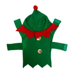 Northlight 27" Green And Red Christmas Elf Dog Costume - Size Extra Small