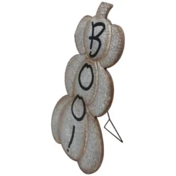 Northlight Boo! Stacked Pumpkins Metal Halloween Porch Sign - 28" - Silver -Festival GUEST d0b40dda e6a4 4614 8443 eebd73aa30d9