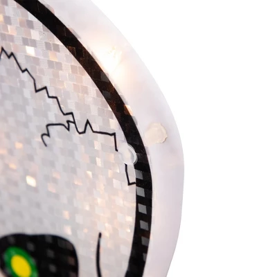 Northlight Lighted Holographic Halloween Skull Window Silhouette - 12" - Clear Lights 8 Northlight Lighted Holographic Halloween Skull Window Silhouette - 12" - Clear Lights - Image 6