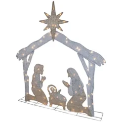 Northlight LED Lighted Holy Family Nativity Scene Outdoor Christmas Decoration - 44" - Warm White -Festival GUEST d6fa19ea 9190 4f82 b15a 72d8d12923ae