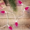 Northlight 25 Count Pink LED C9 Christmas Lights, 16 Ft White Wire -Festival GUEST d879bc5f 82ed 4c3c b9f4 9809ad5e18f7