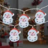 Northlight 10-Count LED Santa Claus Christmas Fairy Lights, 4ft, Copper Wire -Festival GUEST dad20b09 d977 4464 ac0e 6c3895d0a7f1