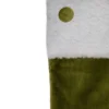 Northlight 20.5-Inch Green And White Corduroy Christmas Stocking -Festival GUEST db6864c8 fb41 460e b039 2ecbdc4da777