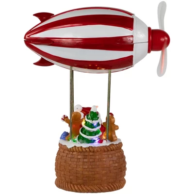 Northlight Musical And Animated Blimp And Santa Christmas Decoration - 8.5" - Red And White 8 Northlight Musical And Animated Blimp And Santa Christmas Decoration - 8.5" - Red And White - Image 6