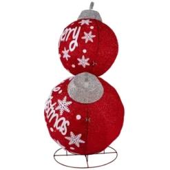 Northlight Lighted Stacked Ornament Balls Outdoor Christmas Decoration - 35" - Warm White LED -Festival GUEST e0de355b 7405 4876 807f 565fc9dff2ec