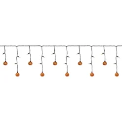 Northlight LED Lighted Pumpkin Halloween Curtain Icicle Lights - Orange - 5.25' Black Wire - 25ct 11 Northlight LED Lighted Pumpkin Halloween Curtain Icicle Lights - Orange - 5.25' Black Wire - 25ct -Festival GUEST e1071341 e6de 48d6 9b9b e7ca4392d9b9