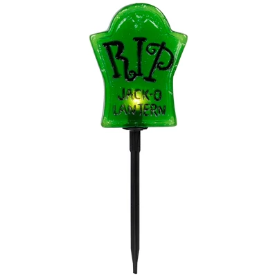 Northlight Lighted R.I.P Tombstone Halloween Outdoor Pathway Markers - 18" - Set Of 3 6 Northlight Lighted R.I.P Tombstone Halloween Outdoor Pathway Markers - 18" - Set Of 3 - Image 4