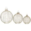 Northlight LED Lighted Hanging Ornaments Outdoor Christmas Decoration - Set Of 3 -Festival GUEST e28a1803 30d9 4083 b853 8536922eb340