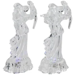 Northlight LED Lighted Color Changing Angel Acrylic Christmas Decorations - 9" - Set Of 2 -Festival GUEST e8d6d789 4a5f 48ed bd34 2c70bf80be93