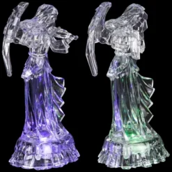 Northlight LED Lighted Color Changing Angel Acrylic Christmas Decorations - 9" - Set Of 2 -Festival GUEST e8f606fd 619a 435c a691 f89e31e640a1