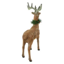 Northlight Standing Glittered Reindeer With Pine Neck Wreath Christmas Decoration - 15.5" -Festival GUEST ea9278f9 a957 4cc4 9a72 4ff1c5833b6b