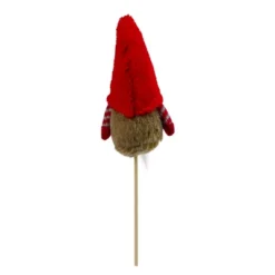 Northlight 11.5" Tiny Gray Faux Fur Santa Gnome With Red Hat And Striped Arms On A Stick Christmas Decoration -Festival GUEST ec7abbf1 055c 4630 b481 3cfacda6f185