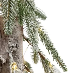 Northlight Pre-Lit Flocked Battery Operated Alpine Artificial Christmas Tree - 3' - Clear LED Lights -Festival GUEST efbd78be f219 4a10 9d8d 2259c094b0d2