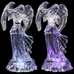 Northlight LED Lighted Color Changing Angel Acrylic Christmas Decorations - 9" - Set Of 2 -Festival GUEST f0a99a72 0f9c 4d26 9886 409508c909c4