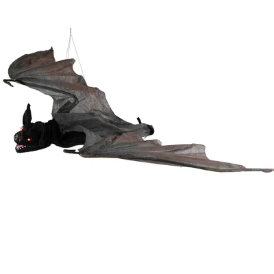 Northlight LED Lighted Animated Halloween Bat With Wings - 48" 4 Northlight LED Lighted Animated Halloween Bat With Wings - 48" - Image 2
