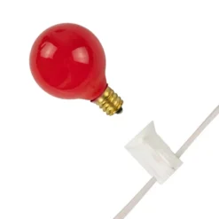 Northlight Patriotic G40 Globe Indoor Outdoor Patio Lights - 9' White Wire - 10ct -Festival GUEST f7a7f045 20e1 4172 846b 22b0739d611c