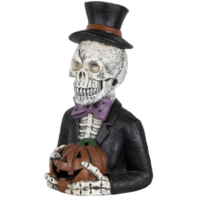 Northlight LED Lighted Skeleton With Jack-O-Lantern Halloween Decoration - 23.5" 6 Northlight LED Lighted Skeleton With Jack-O-Lantern Halloween Decoration - 23.5" - Image 4