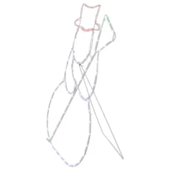 Northlight 28" Lighted Standing Snowman Silhouette Outdoor Christmas Decoration -Festival GUEST fcf66841 602b 41d5 b4b7 957c91d59116