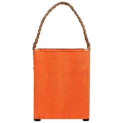 Northlight Small Orange Wood Jack O Lantern Halloween Candle Lantern - 6.25" -Festival GUEST fdd368c3 9d10 4d80 a0dd d34a5596db3f