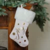 Northlight 19" Ivory White And Gold "Joy" Christmas Stocking With White Faux Fur Cuff 2 Northlight 19" Ivory White And Gold "Joy" Christmas Stocking With White Faux Fur Cuff -Festival GUEST fe0bc88b 563b 4bde 9982 e9711c1c7216