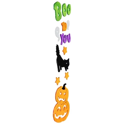 Northlight 14-Piece Green And Orange Boo To You Halloween Gel Window Clings 4 Northlight 14-Piece Green And Orange Boo To You Halloween Gel Window Clings - Image 2