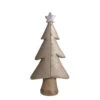 Northlight Textured Christmas Tree With Buttons And A Glitter Star Figure - 24" - Brown -Festival cb38124 46771.1631117432