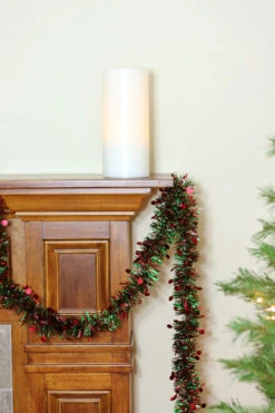 Northlight 50' X 2.5" Shiny Red And Green Tinsel Artificial Christmas Garland - Unlit -Festival gws9slckjpx7yyqntg9mxlf9qdah5zyi 81612.1588369301