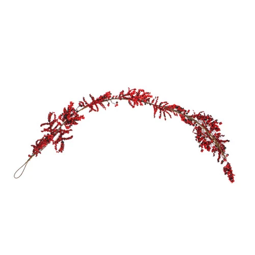 Northlight 6' X 8" Burgundy Red Berry Artificial Christmas Garland- Unlit 3 Northlight 6' X 8" Burgundy Red Berry Artificial Christmas Garland- Unlit