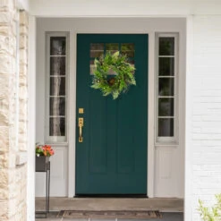 Northlight Green And Brown Foliage Artificial Spring Wreath With Nest - 24" - Unlit 12 Northlight Green And Brown Foliage Artificial Spring Wreath With Nest - 24" - Unlit -Festival northlight vm18638 styled 02 15347.1716584134