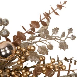 Northlight Ornaments, Holly And Berries Artificial Christmas Wreath - 30" - Gold And Copper Tone 15 Northlight Ornaments, Holly And Berries Artificial Christmas Wreath - 30" - Gold And Copper Tone -Festival northlight yk95975 03 16420.1722387420