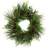 Northlight Real Touch™? Pinecones And Jingle Bells Artificial Christmas Wreath - 26" - Unlit -Festival northlight yk95982 01 92103.1722387417