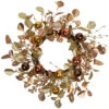 Northlight Ball Ornament Glittered Artificial Christmas Wreath - 24" - Gold And Copper Tone -Festival northlight yk95986 01. 84039.1722387412