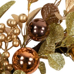 Northlight Ball Ornament Glittered Artificial Christmas Wreath - 24" - Gold And Copper Tone 15 Northlight Ball Ornament Glittered Artificial Christmas Wreath - 24" - Gold And Copper Tone -Festival northlight yk95986 02 12711.1722387414