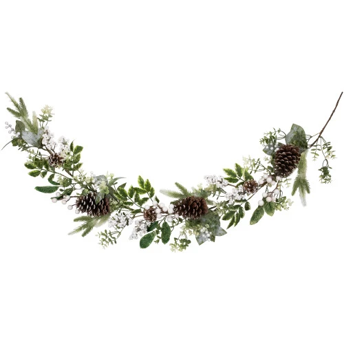 Northlight Real Touch™? Frosted Pinecones Artificial Christmas Garland - 5' X 10" - Unlit 7 Northlight Real Touch™? Frosted Pinecones Artificial Christmas Garland - 5' X 10" - Unlit - Image 5