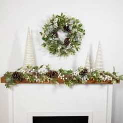 Northlight Real Touch™? Frosted Pinecones Artificial Christmas Garland - 5' X 10" - Unlit 11 Northlight Real Touch™? Frosted Pinecones Artificial Christmas Garland - 5' X 10" - Unlit -Festival northlight yk959912c20yk95990 styled 01 74958.1722387416