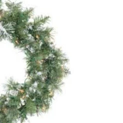 Northlight Pre-Lit Snow Mountain Pine Artificial Christmas Wreath - 30" - Clear Lights 7 Northlight Pre-Lit Snow Mountain Pine Artificial Christmas Wreath - 30" - Clear Lights -Festival northlight20m88647 03 50144.1599873094