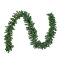 Northlight Pre-Lit Battery Operated Canadian Pine Artificial Christmas Garland - 9' X 10" - LED Multi Lights -Festival northlight20v15825 04 98430.1599787103