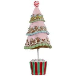 Northlight Frosted Waffle Cone Christmas Cupcake Tree - 10.25" -Festival northlight cb94892 02 36660.1694620062