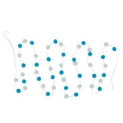 Northlight 9' Blue And White Plush Snowball Christmas Garland 8 Northlight 9' Blue And White Plush Snowball Christmas Garland -Festival northlight da92492 2 07126.1661972786