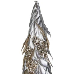 Northlight Sequined Layered Leaves Christmas Cone Tree - 20" - Platinum And Champagne Finish 10 Northlight Sequined Layered Leaves Christmas Cone Tree - 20" - Platinum And Champagne Finish -Festival northlight df94820 3 26750.1693409621