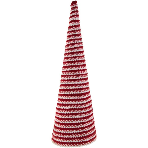 Northlight Candy Cane Swirled Christmas Cone Tree - 19.5" - White And Red 3 Northlight Candy Cane Swirled Christmas Cone Tree - 19.5" - White And Red