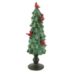Northlight Glittered Christmas Tree With Cardinals Decoration - 8.75" - Green And Red -Festival northlight dw92256 1 61066.1690296406