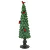 Northlight Glittered Christmas Tree With Red Cardinals Decoration - 14.5" - Green And Red -Festival northlight dw92258 2 99228.1663253973