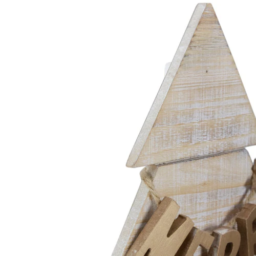 Northlight Wooden Tree "Merry And Bright" Christmas Decoration - 23" - Gold And Red 6 Northlight Wooden Tree "Merry And Bright" Christmas Decoration - 23" - Gold And Red - Image 4