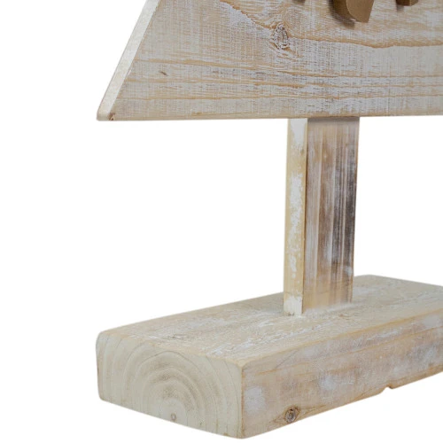 Northlight Wooden Tree "Merry And Bright" Christmas Decoration - 23" - Gold And Red 7 Northlight Wooden Tree "Merry And Bright" Christmas Decoration - 23" - Gold And Red - Image 5