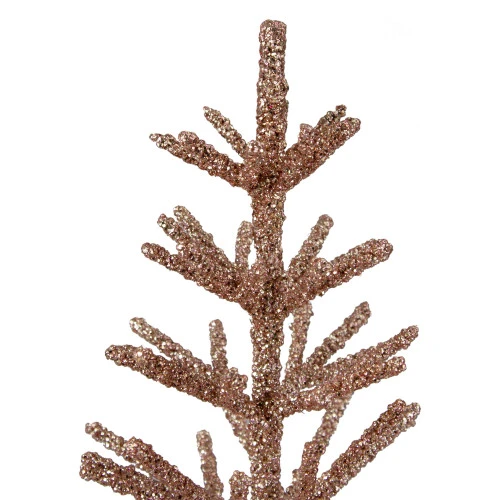 Northlight Artificial Glittered Twig Christmas Tree - 18" - Rose Gold - Unlit 4 Northlight Artificial Glittered Twig Christmas Tree - 18" - Rose Gold - Unlit - Image 2