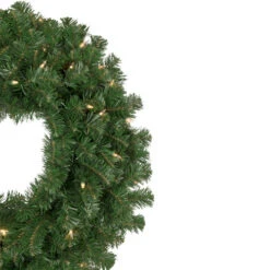 Northlight Pre-Lit Windsor Pine Artificial Christmas Wreath - 24" - Clear Lights -Festival northlight gb yww824 gr 2new 47955.1659734323