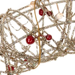 Northlight 18" Pre-Lit Champagne Gold Glittered Rattan Berry Artificial Christmas Wreath - Clear Lights 11 Northlight 18" Pre-Lit Champagne Gold Glittered Rattan Berry Artificial Christmas Wreath - Clear Lights -Festival northlight h85239 4 27170.1669192839
