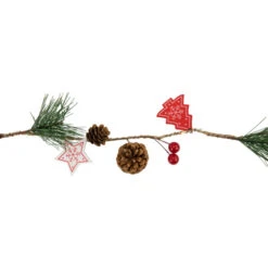 Northlight Pre-Lit B/O Tree, Star, And Pinecone Christmas Garland - 6.5' - Warm White 13 Northlight Pre-Lit B/O Tree, Star, And Pinecone Christmas Garland - 6.5' - Warm White -Festival northlight hc94497 3 55080.1669970846